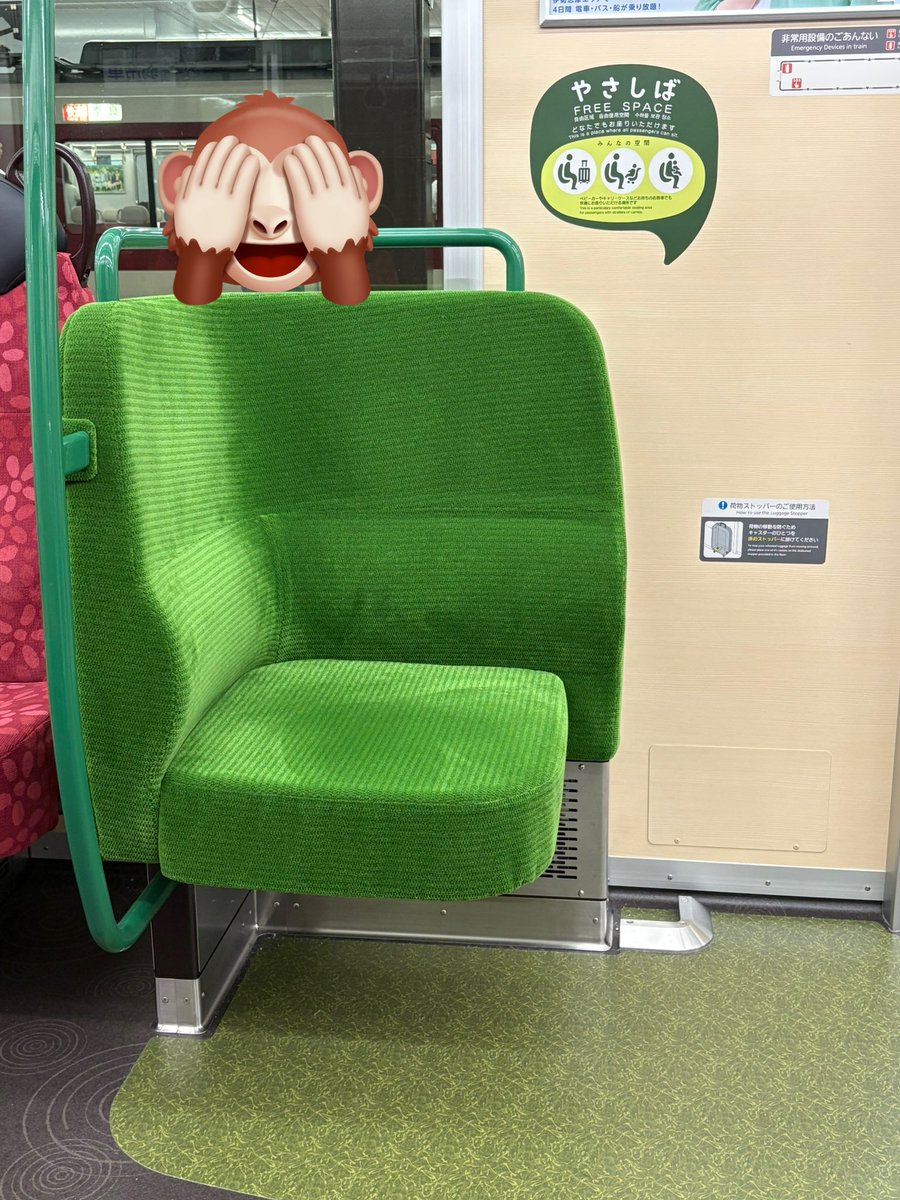 近鉄新型車両のやさしば
キャリーケースストッパーついてるのに今日気づいた