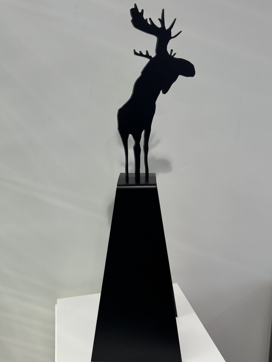 Always nice to start the day with a moose. And Canadian art. <a href="/CharlesPachter/">Charles Pachter</a>