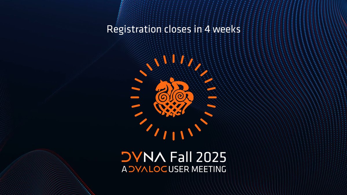dyalogapl's tweet photo. There's only four weeks until registration closes for DYNA Fall 2025. Register now at https://t.co/LZg9vZxMVc to secure your place and join us in New York City for two days of presentations, workshops, and community building  (29-30 September 2025). #DYNA #APL #Technology https://t.co/69cPYuB3iZ