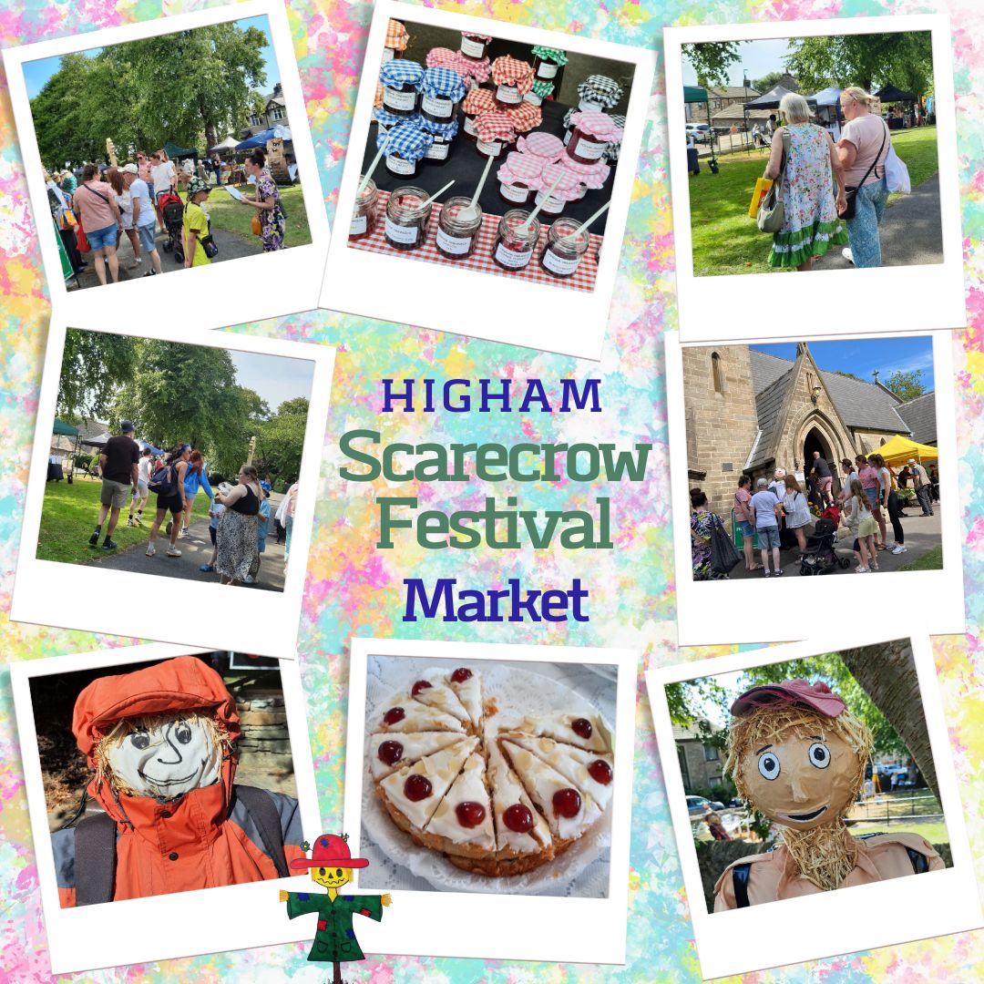 Don't miss out!..There's still time to grab a brew, a bite to eat, an ice cream and look at our fantastic village scarecrows. Here 'til 5pm 😃#Higham25