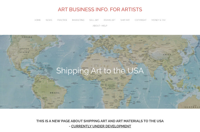 FOR ALL ARTISTS SELLING ART TO BUYERS IN THE USA no matter where you live. A new webpage artbusinessinfo.com/shipping-art-t… about cancellation of #postal services to #USA. Airlines refuse to carry any parcels relating to Trump's new #tariff direction on small parcels/post valued below $800