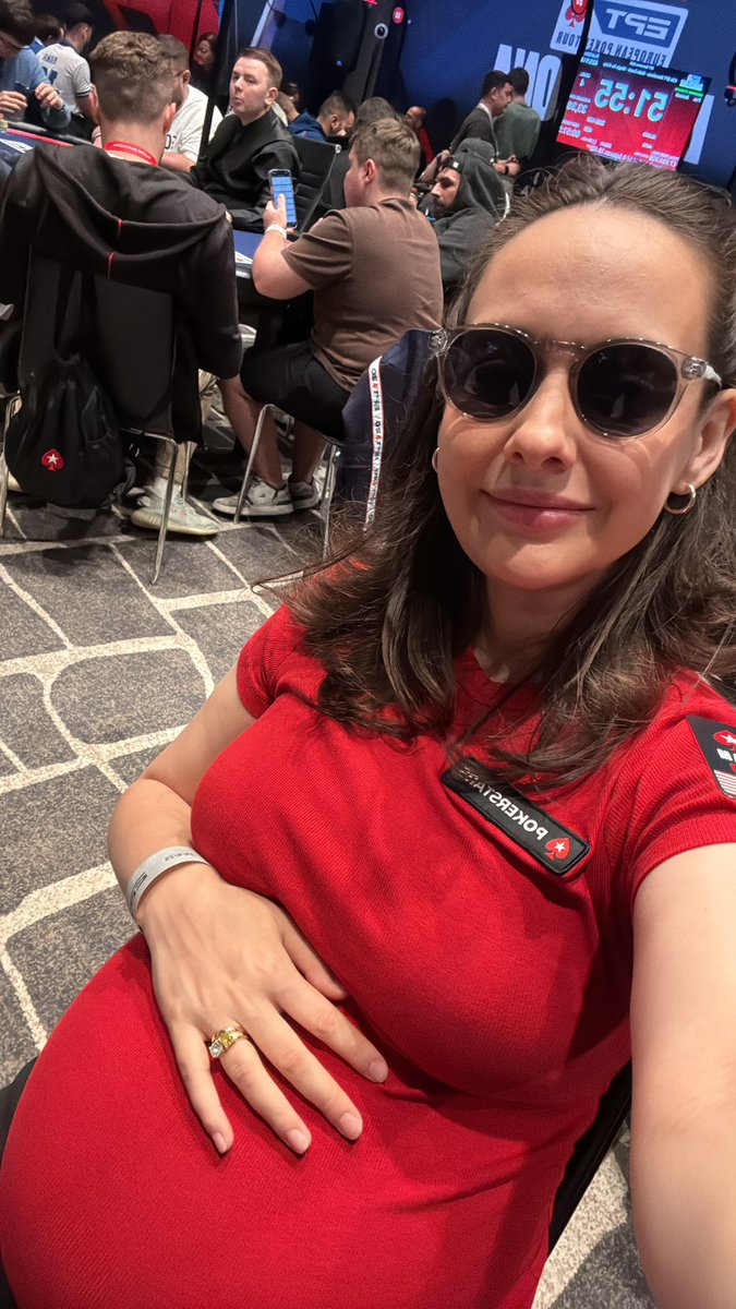 I’m in the €5,300 EPT Main Event!

Can we be the first heavily pregnant woman to win it?!

I think yes.
