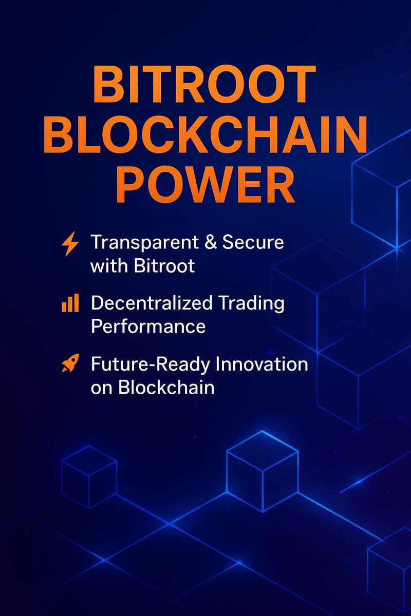 BitrootNetwork's tweet image. 🚀 Bitroot is redefining the future of blockchain!
🔗 Smarter, faster &amp;amp; more secure solutions for traders &amp;amp; investors.
📈 Experience innovation that drives real growth.

#Bitroot