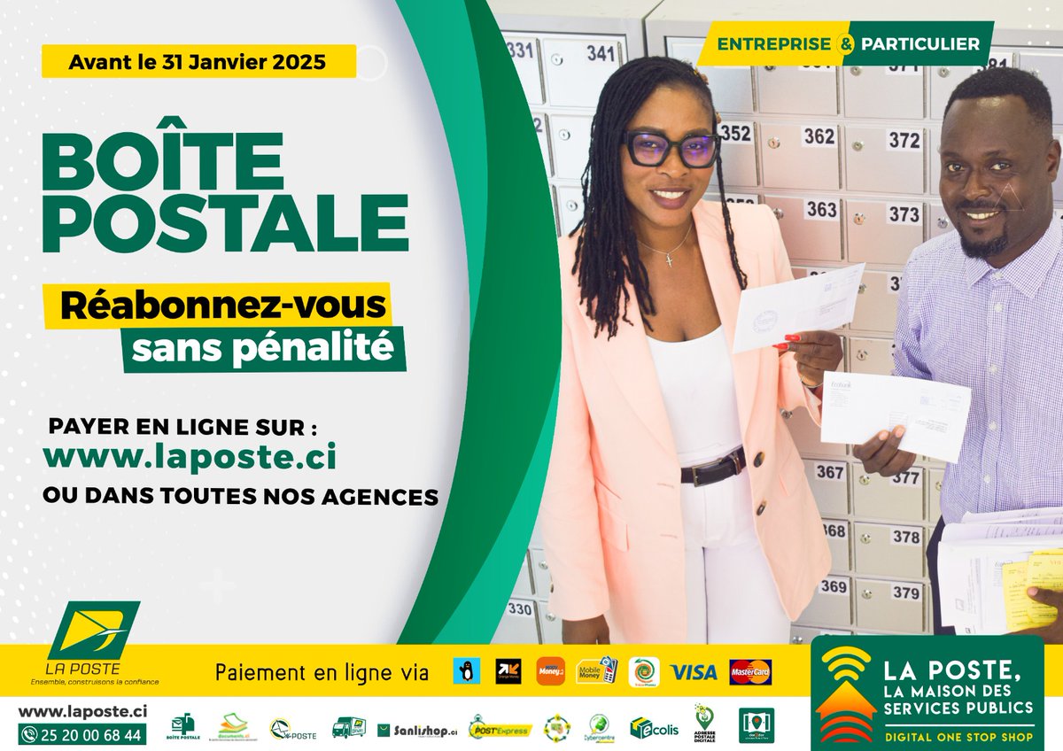 La Poste de Côte d'Ivoire (@posteciv) on Twitter photo 