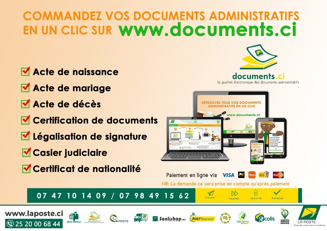 La Poste de Côte d'Ivoire (@posteciv) on Twitter photo 