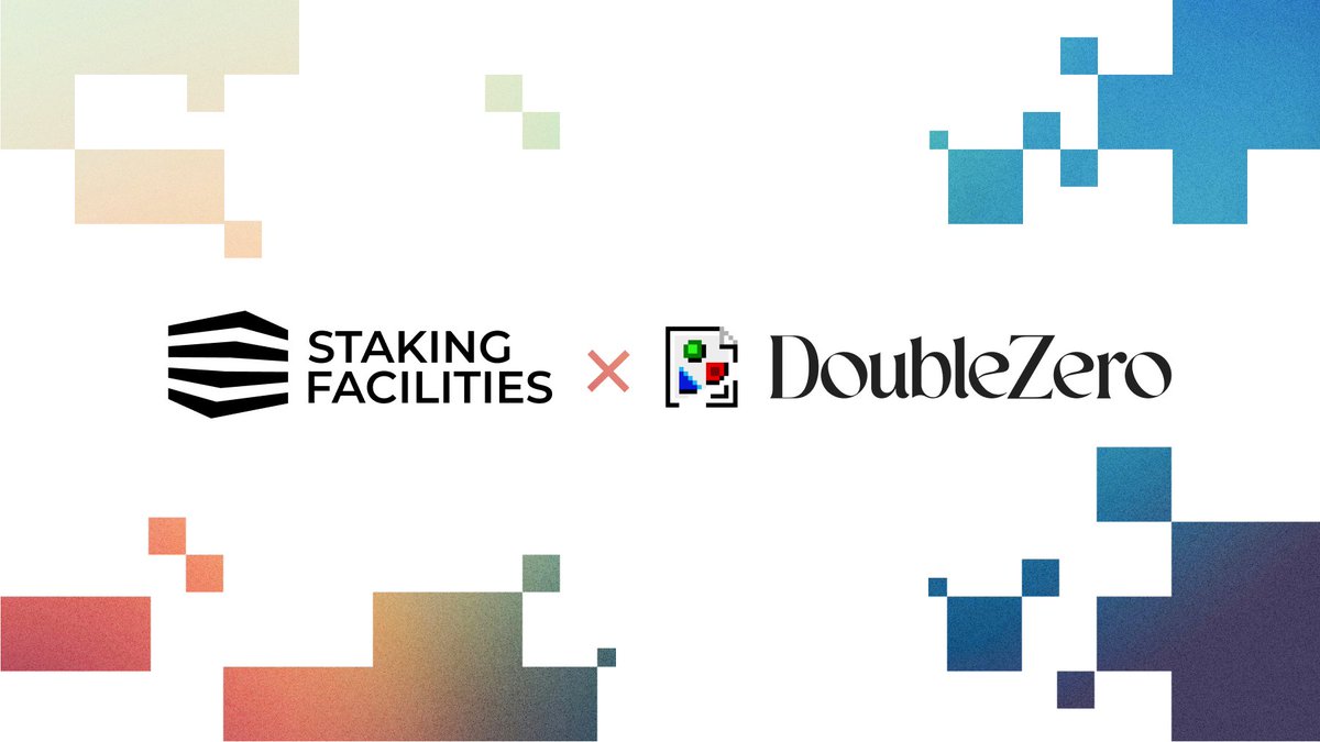 DoubleZero and Staking Facilities partnership logo