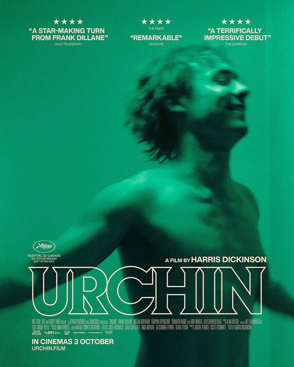 URCHIN.
A film by Harris Dickinson.

UK &amp; Irish trailer tomorrow.