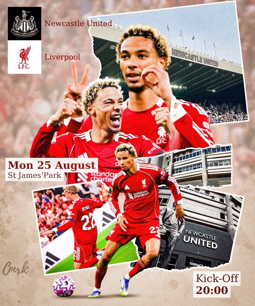 Matchday Poster 

Newcastle United vs Liverpool at St James’ Park 

Winner Get Isak 😆