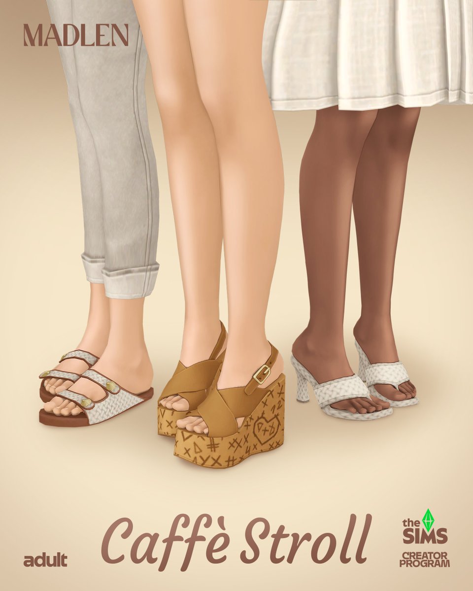 madlensims's tweet photo. Sipping, chatting, strolling, these shoes were made for it all! ☕
🔗Link in bio
#sims #sims4 #ts4cc https://t.co/0OACbqy6Fc