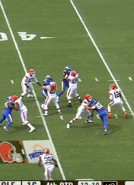 TheJamesDuggan's tweet photo. @TheJeromeAnton This is called a pocket. Shedeur could’ve easily slid up into the protection to make a throw. Instead he drifted backwards, held the ball, and took a terrible sack… This is a pretty simple coachable moment. You coming up with some victimhood like conspiracy is not helpful. https://t.co/mwFXGC2iZb