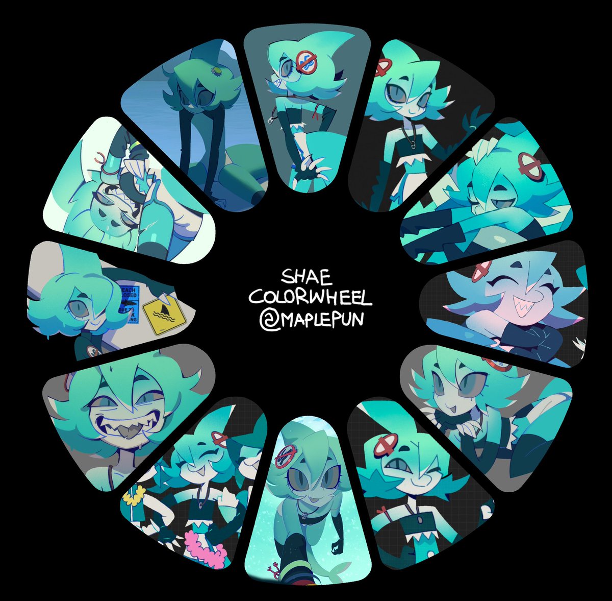maplepun_'s tweet photo. #the_color_wheel but it's just shae https://t.co/sd8Z91Z7PZ