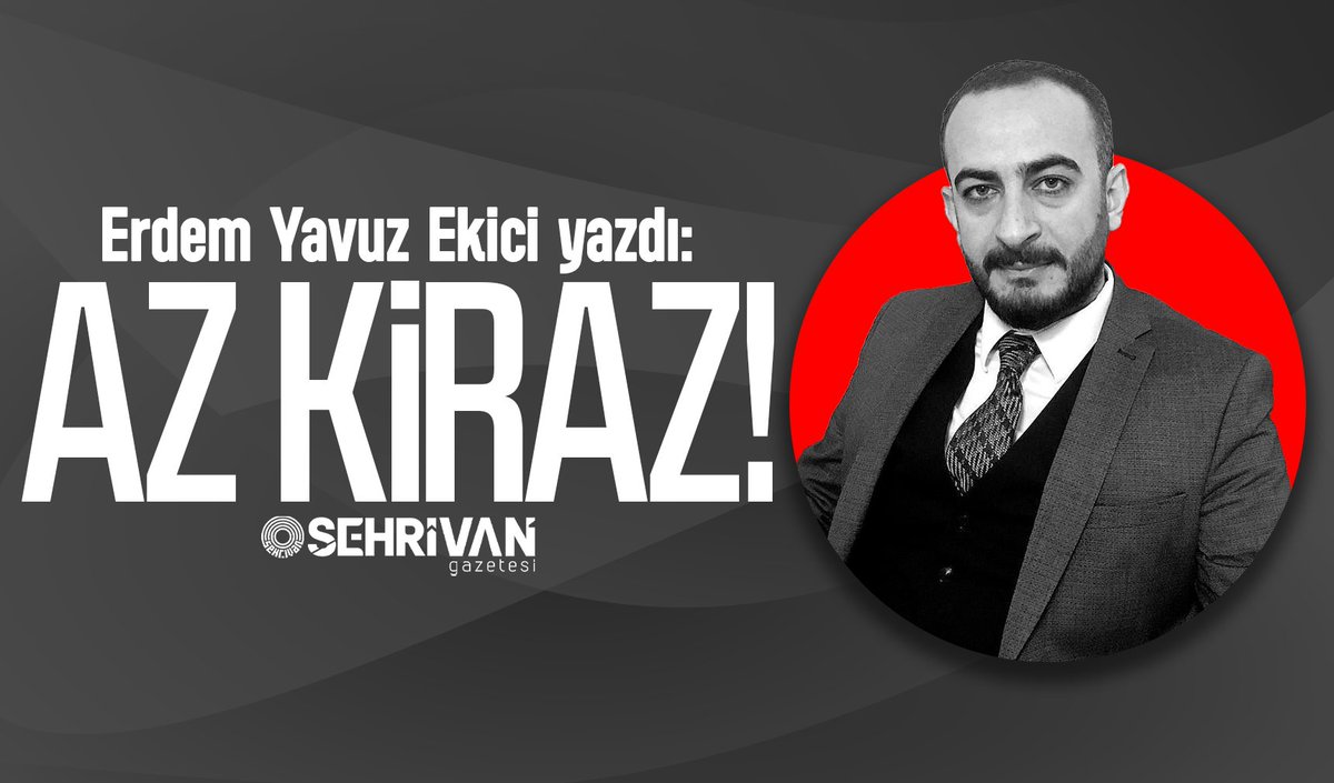Erdem Yavuz Ekici yazdı: Az kiraz!

sehrivangazetesi.com/az-kiraz
<a href="/ErdemYavuzEkici/">Erdem Yavuz Ekici</a>