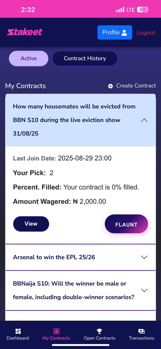 Big Brother abeg no cut my ticket o 🤧

Link to contract stakeet.com/bet/4671afd5-e…