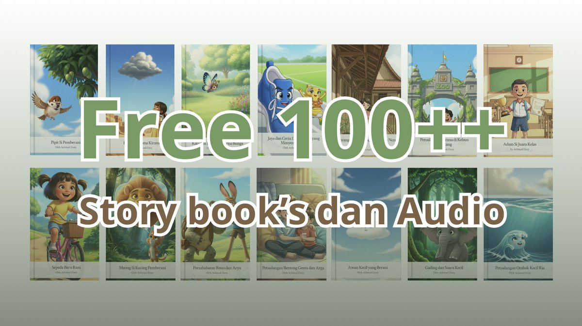 juliandany's tweet photo. Bismillah insha allah di awal bulan ini, semoga ada keberkahan dari setiap yang saya publish semoga bisa memberikan dampak baik untuk anak-anak temen-temen semua.
#storybooks #audiobook https://t.co/noATf8umOS