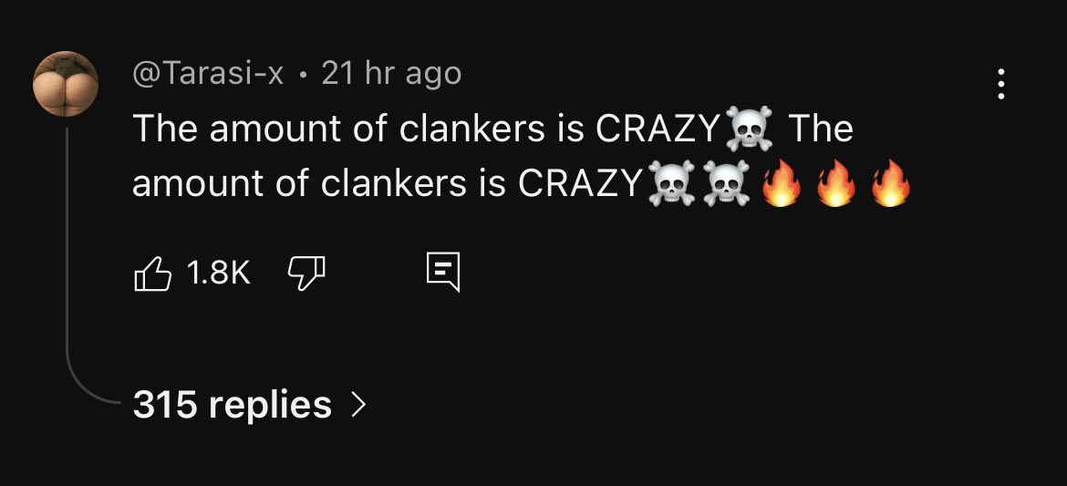 ForcedToPay23's tweet image. Clankers be complaining about clankers now