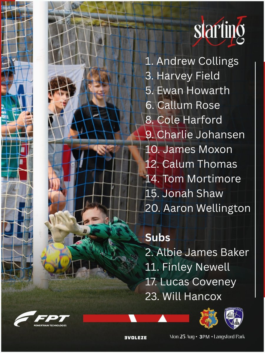 Here is the <a href="/BrixhamAFC/">Brixham AFC</a> line up to take on <a href="/tafclambs/">Tavistock AFC</a> at 3PM

<a href="/moreseafood/">More Seafood ltd</a>
<a href="/PumpTechLtd/">Pump Technology</a>
@fptindustrial
<a href="/BrixhamCasuals/">Brixham Casuals</a>
<a href="/Brixhamfishmkt/">Brixham Fish Market</a>
<a href="/SouthernLeague1/">The Pitching In Southern Football League</a>
<a href="/swsportsnews/">South West Sports News</a>
@fishermensmission/devon

💙🤍💙🤍

BLUE ARMY

🐟🐟🐟