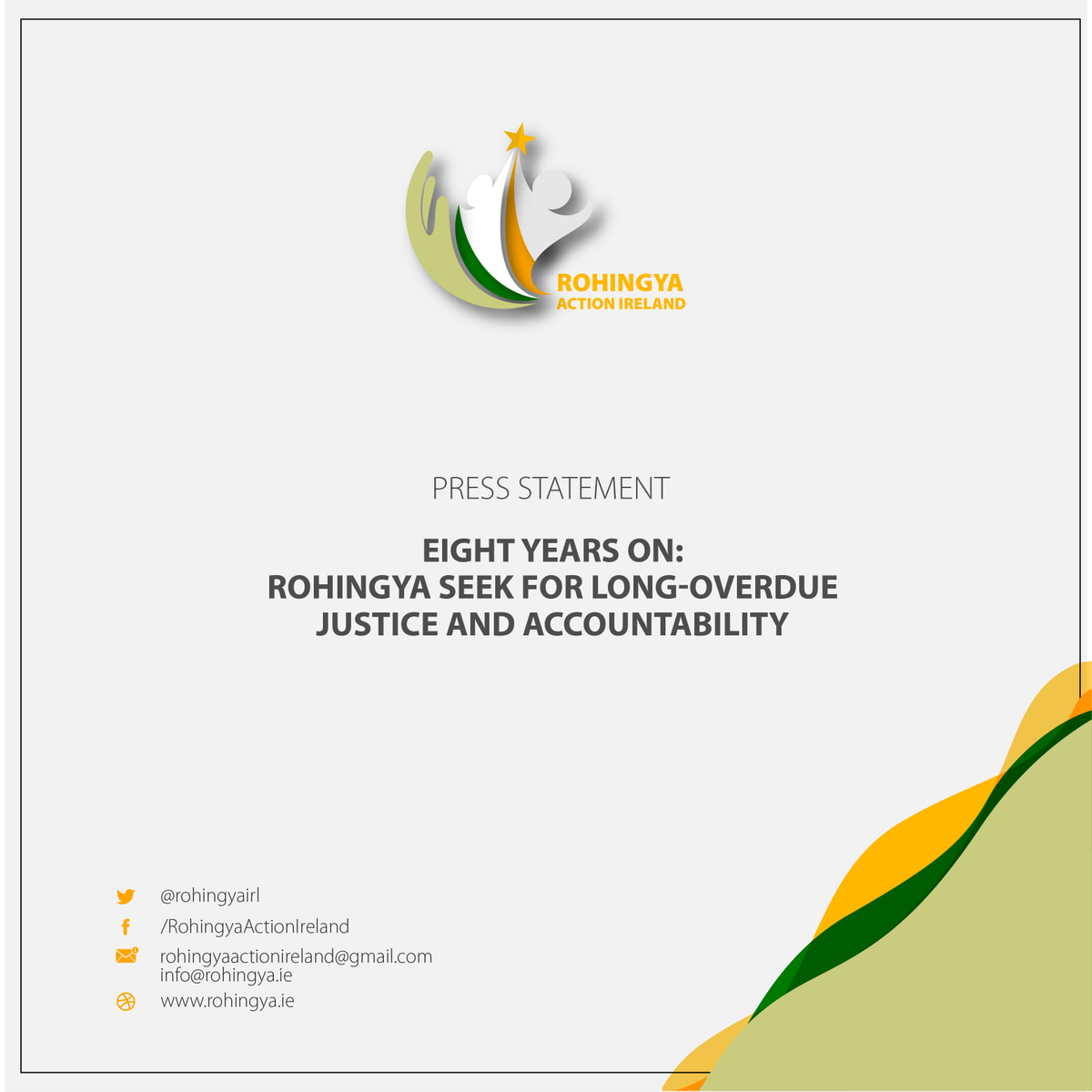 RohingyaIrl's tweet photo. Eight Years On: #Rohingya Seek for long-Overdue Justice, Accountability

Engage in listening, empowering, cooperating, supporting &amp; standing with Rohingya in their endeavours for their future – a future of freedoms, equal rights, right of homeland, peace, justice &amp; accountability https://t.co/jjVlS2P5L1