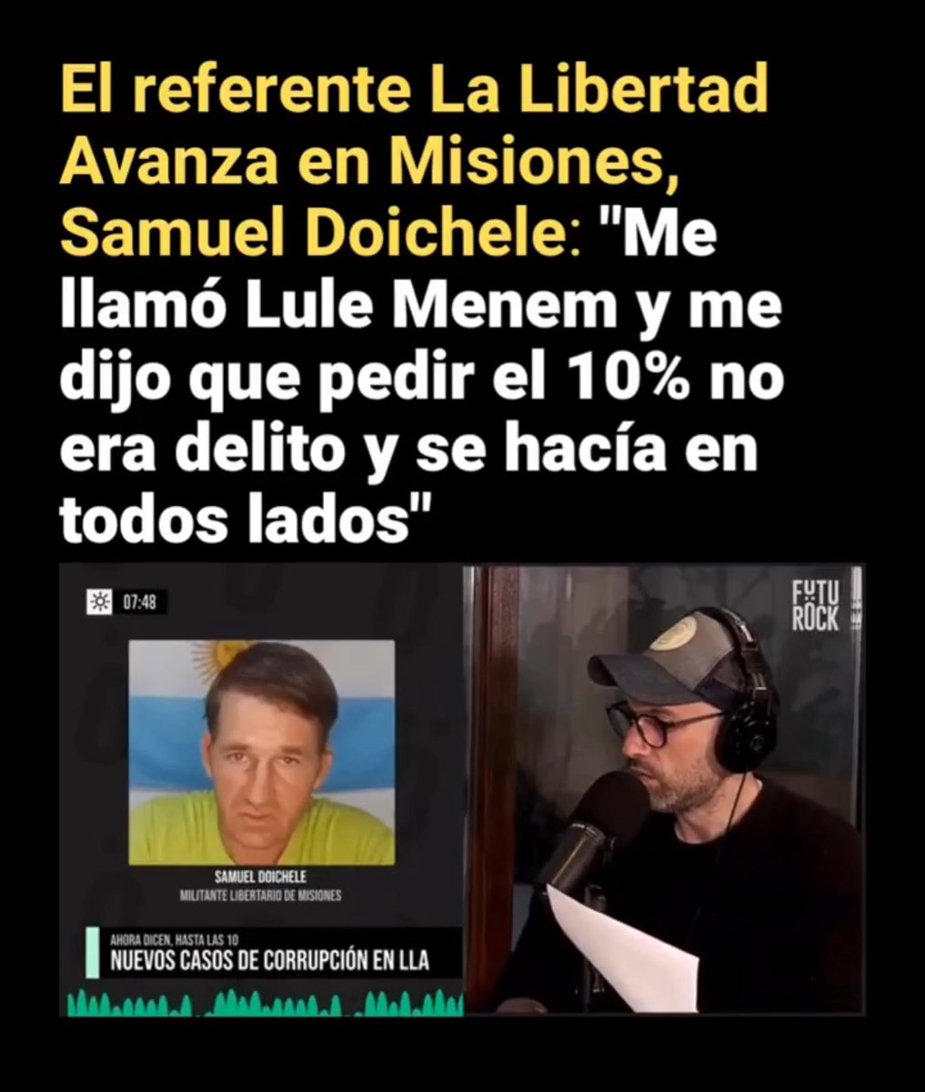 Nueva denuncia de pedido del diego, esta vez desde la misma Libertad Avanza de Misiones, escuchen el audio en lo del profe Romero #Corrupcion #escandalo #FindelRelato