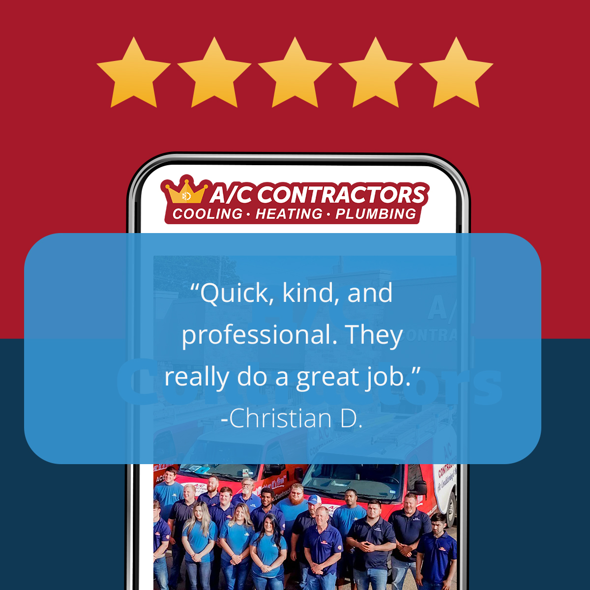 accontractorstx's tweet photo. Another 5-star review just rolled in, and we’re over the moon! Thank you for trusting us—it’s a pleasure to serve amazing customers like you. https://t.co/6218cYZpnU #5Stars #ACContractors #LongviewTX #TylerTX https://t.co/80DCl2KDn5