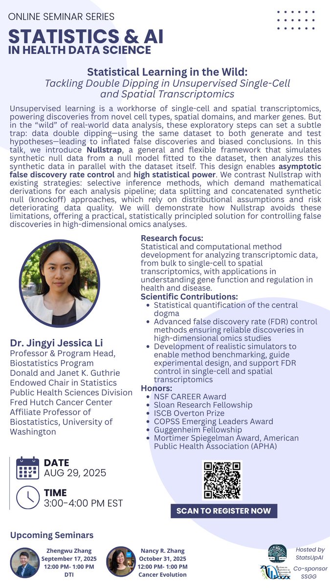 ASA Section on Statistics in Genomics and Genetics tweet media