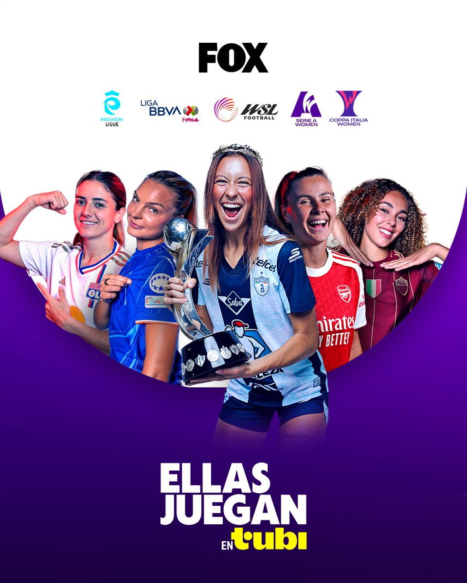 📄 COMUNICADO: Ellas juegan en Tubi 🟣⚽