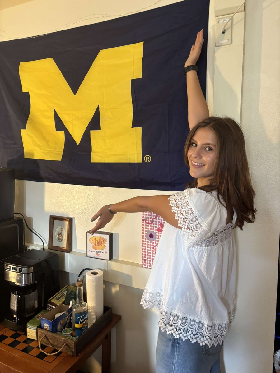 First day of sophomore year, Go Blue!