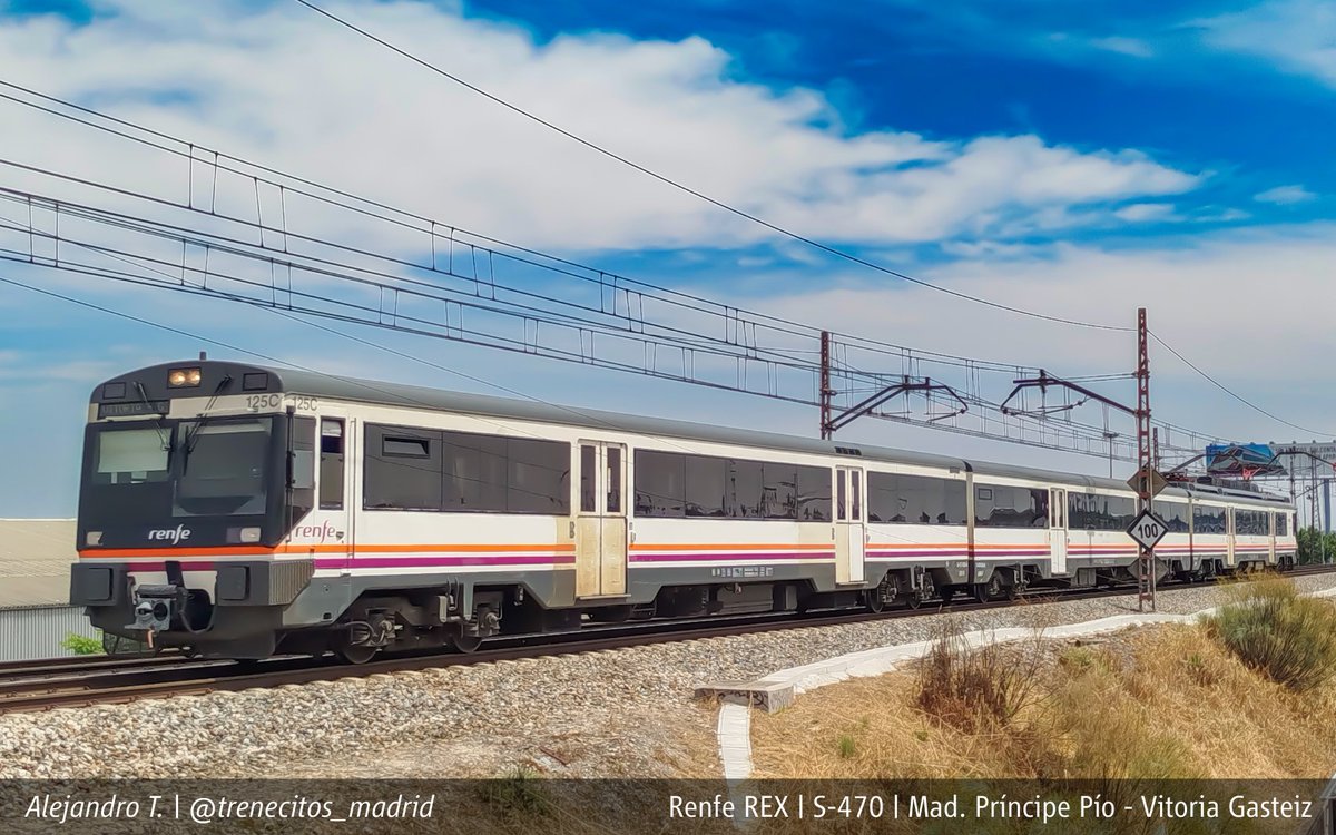 🔹 Renfe Regional Exprés | Madrid Príncipe Pío - Vitoria Gasteiz
🔹 S-470

<a href="/renfe/">Renfe</a>

#renfe #renferegionalexpress #renferegional #S470 #renfe470 #LasMatas #Madrid #PrincipePio #vitoriagasteiz #tren #train #trenes #trains #trainspotting #trainspotter

trenecitos_madrid © 2025