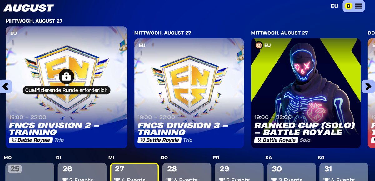 LFT for Div 3 hab endlich die 14 cups durch also es ist zeit wieder mal es zu probieren