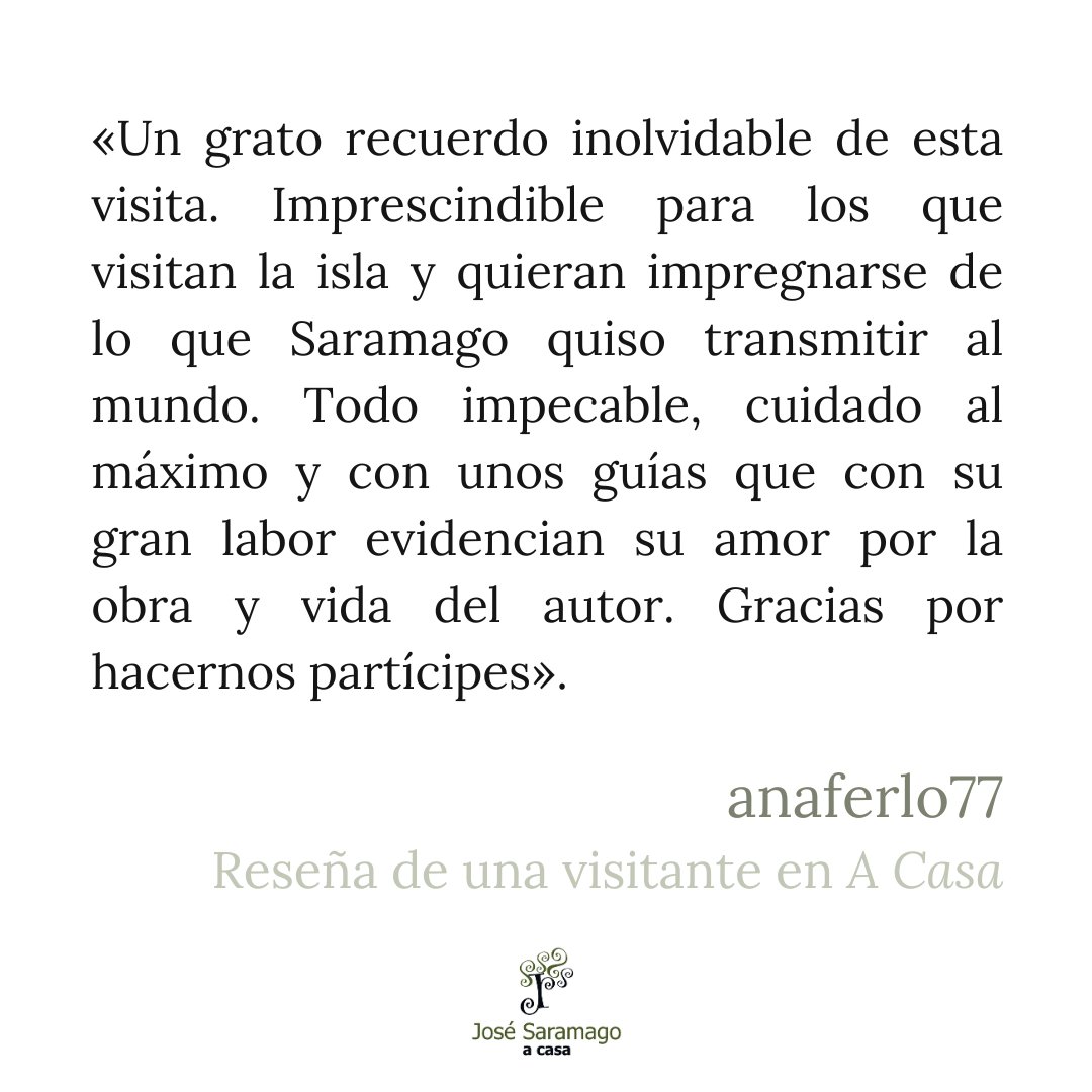 Quienes nos visitan lo dicen mejor que nadie: la Casa Museo José #Saramago en #Lanzarote no se recorre, se vive. ¿Te animas a descubrirla?