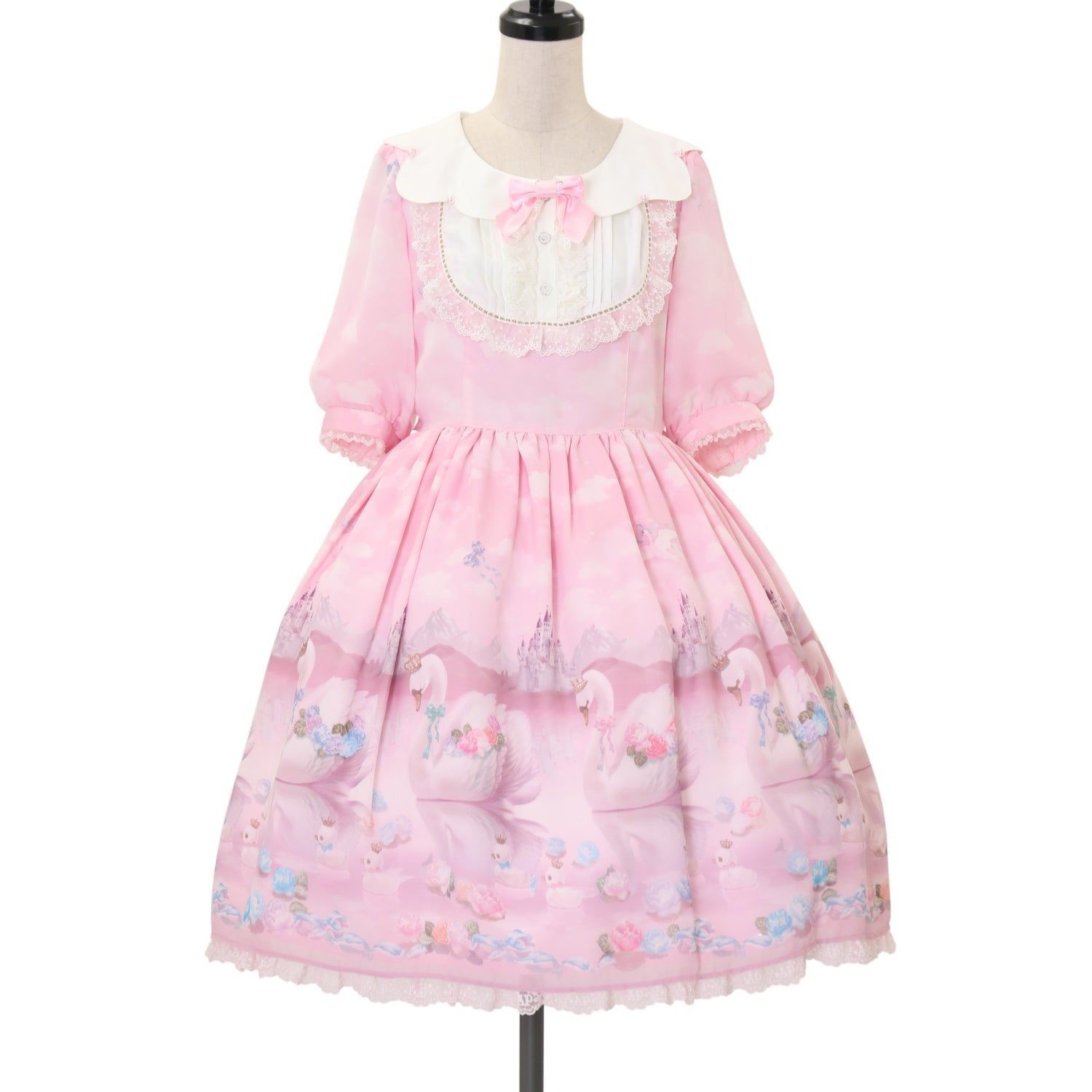 angelic pretty Milky Swanワンピース Milky Swan Collar OP by Angelic Pretty