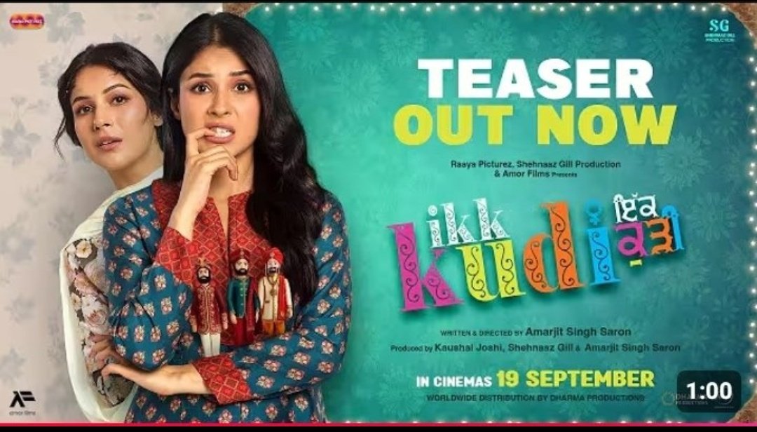 Trupti ๐โฅ๏ธ (@trupti_sidnaaz) on Twitter photo Here is the magic of Shehnaaz
Be ready for #IkkKudi
In cinemas 19th September โค๏ธโจ๏ธ
Congratulations <a href="/ishehnaaz_gill/">Shehnaaz Gill</a>
Eagerly waiting for your first film as a producer ๐ฅณ
IKK KUDI TEASER OUT NOW
#ShehnaazGill Here is the magic of Shehnaaz
Be ready for #IkkKudi
In cinemas 19th September โค๏ธโจ๏ธ
Congratulations <a href="/ishehnaaz_gill/">Shehnaaz Gill</a>
Eagerly waiting for your first film as a producer ๐ฅณ
IKK KUDI TEASER OUT NOW
#ShehnaazGill
