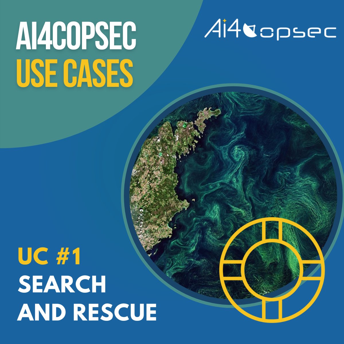 🌊 Introducing #AI4COPSEC Use Case 1: Search &amp; Rescue (SaR). Combining #AI, data fusion &amp; maritime tech results in:

🗺️ Real-time situational awareness
🔍 Accurate drift modelling
🚢 Advanced vessel detection
📈 Performance validation

Learn more: lnkd.in/d6WkKage