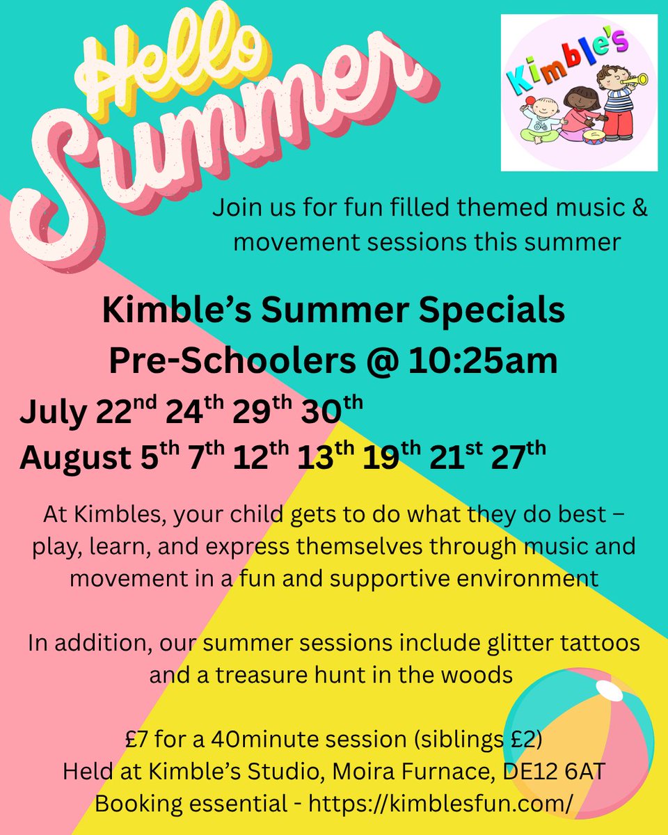KimblesFun's tweet image. Let's go out with a bang on our final week of Summer Specials
Visit the Kimble's Shop - kimblesfun.com/product-catego… then search for the age group you need
#summer #musicandmovement #kimble's #children