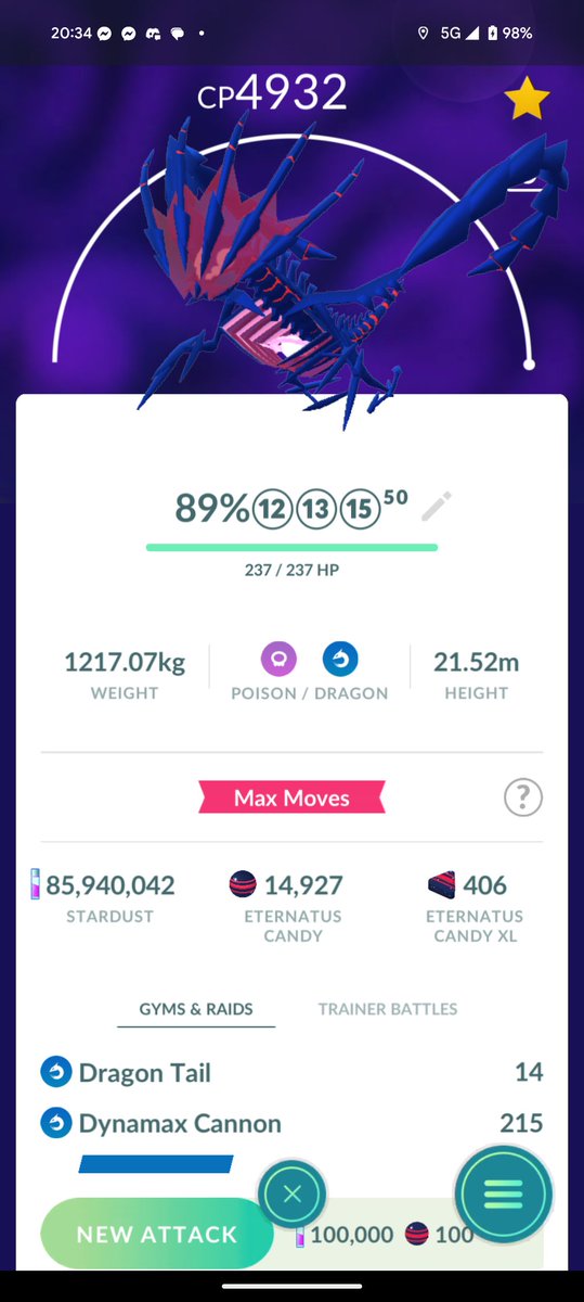 1B XP and L50 Eternatus! #PokemonGO