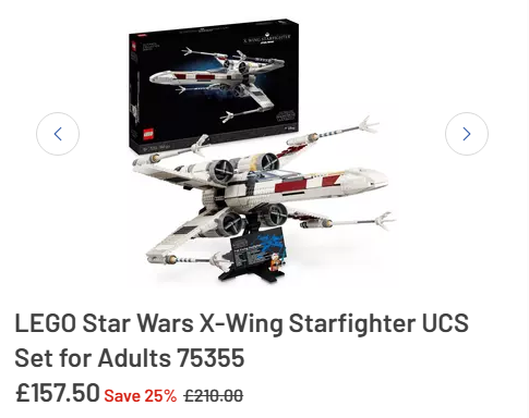 Tact_Op's tweet photo. 25% off the UCS X-Wing Starfighter and Venator-Class Republic Attack Cruiser?! https://t.co/eeid4le7oO