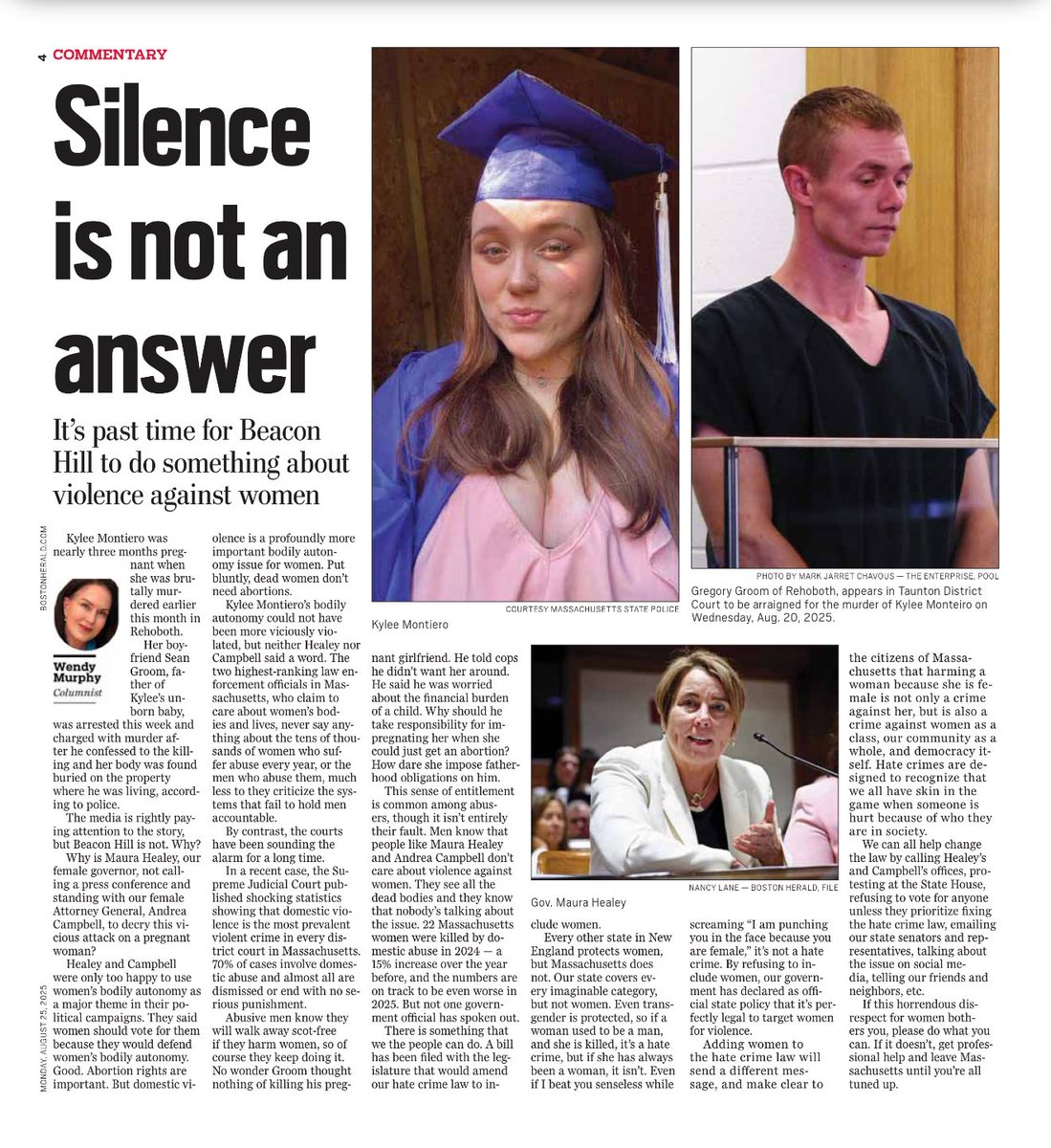 All Politics is Local with Jon Fetherston (@localpoliticsis) on Twitter photo <a href="/MassGovernor/">Governor Maura Healey</a> does not care about violence on woman.
How do I know?
I reported 4 rapes of teenage girls to her….she did nothing.
Only when I made a national story about one of them…did she finally act. <a href="/MassGovernor/">Governor Maura Healey</a> does not care about violence on woman.
How do I know?
I reported 4 rapes of teenage girls to her….she did nothing.
Only when I made a national story about one of them…did she finally act.