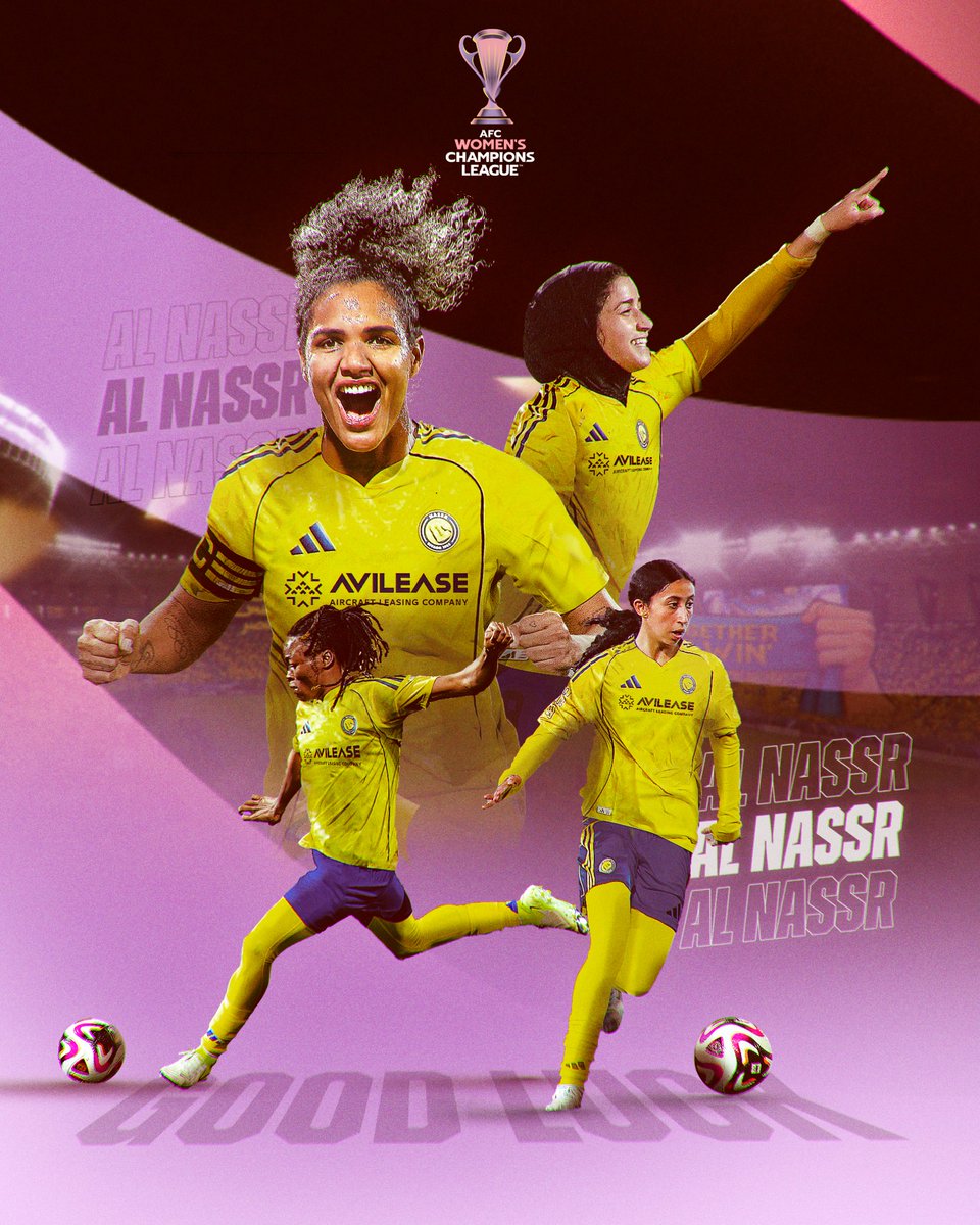 إدارة الكرة النسائية - SAFF (@saff_wfd) on Twitter photo خطوة جديدة لكتابة التاريخ ✍️
لـ نجمات <a href="/AlNassrFCW/">سيدات النصر | AlNassr Ladies</a> 🌟
تمنياتنا لهن بالتوفيق والنجاح خلال الدور التمهيدي من #دوري_أبطال_آسيا_للسيدات 🏆 خطوة جديدة لكتابة التاريخ ✍️
لـ نجمات <a href="/AlNassrFCW/">سيدات النصر | AlNassr Ladies</a> 🌟
تمنياتنا لهن بالتوفيق والنجاح خلال الدور التمهيدي من #دوري_أبطال_آسيا_للسيدات 🏆