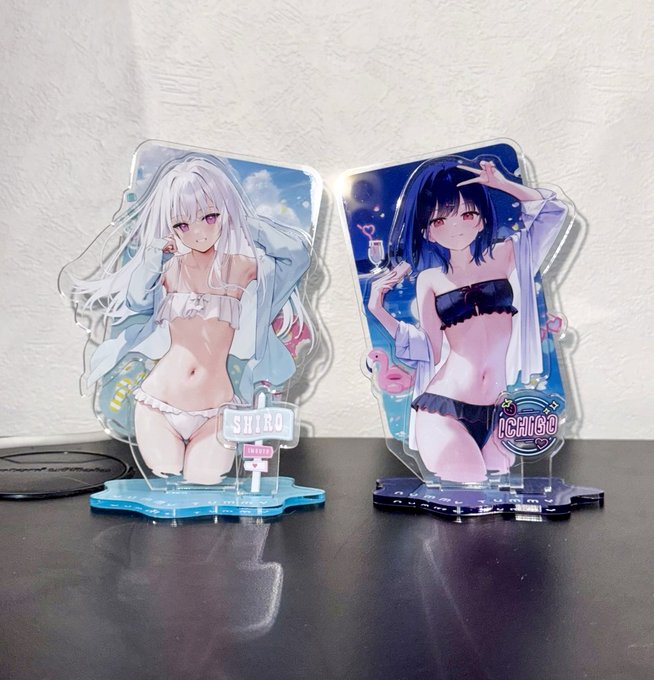 COMITIA153で出すアクスタ2種です!並べるとカワです🫶 