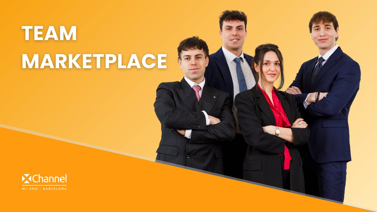 XChannelTweet's tweet image. Conosci il Team Marketplace di XChannel? 🎯 
Con Giulia, Alessandro, Simone e Federico guidiamo la strategia #MMM con focus su #Amazon e #Ebay
Obiettivo: risultati concreti e misurabili per il tuo brand. #marketing #comunicazione #XChannel