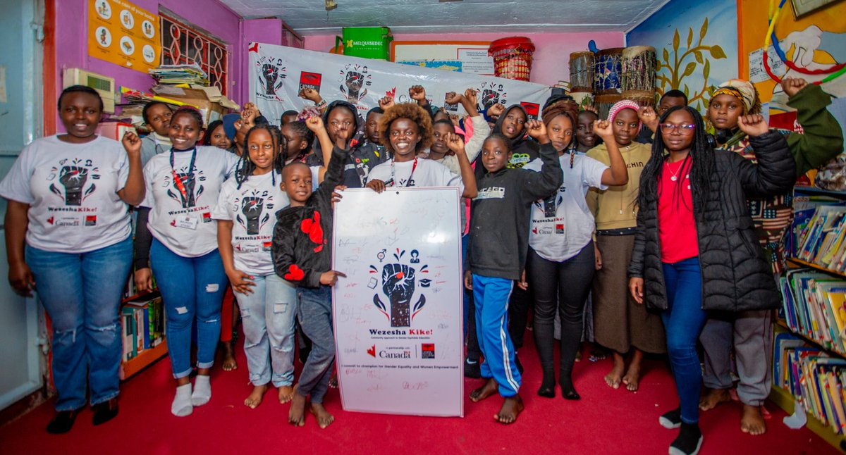 Much appreciations to <a href="/CanadaDev/">Development Canada</a> <a href="/CMETrust/">Canada-Mathare Education Trust</a>  for making our workshop on #GenderEquality to MYSA library a success. The discussion reminded us that change begins with awareness but grows through action 💪. together let's break stereotypes and unlock potentials.
#WezeshaKike #SDG4