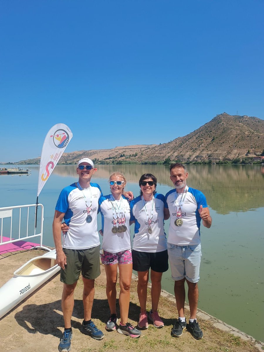 🚣‍♂️ El Enhol Ebrokayak brilla en el Cto. de España Máster 

✨ 4 oros y 1 plata individuales
🥇 Oro en K2 mixto y K2 femenino
💪 6º puesto por equipos con solo 4 palistas

📝 acortar.link/gNK8X7

🔥 #piragüismo #Ebrokayak #Tudela #Navarra <a href="/deporte_na/">Deporte - Kirola</a>