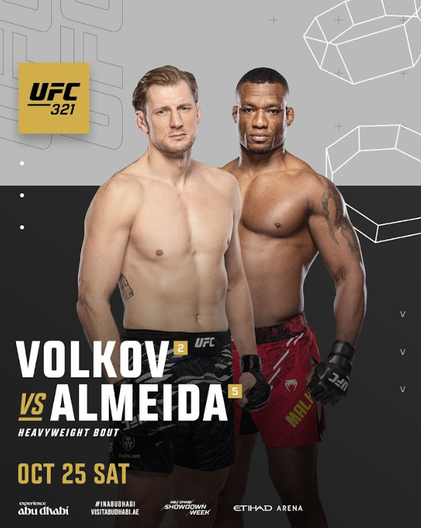 Etihad Arena (@etihadarena_ae) on Twitter photo Big boys heading to Abu Dhabi 😤 #UFC321 🇷🇸 <a href="/rakic_ufc/">Aleksandar Rakic</a> vs @azamatmurkanov 🇷🇺 🇷🇺 <a href="/AlexDragoVolkov/">Alexander Volkov</a> vs <a href="/Malhadinho_UFC/">Jailton Almeida “Malhadinho”</a> 🇧🇷
Tickets on sale NOW at etihadarena.ae 🎟️
<a href="/InAbuDhabi/">Abu Dhabi Calendar</a> <a href="/VisitAbuDhabi/">Experience Abu Dhabi</a>
#RediscoverEntertainment #RediscoverAD #ExperienceExtraordinary #InAbuDhabi Big boys heading to Abu Dhabi 😤 #UFC321 🇷🇸 <a href="/rakic_ufc/">Aleksandar Rakic</a> vs @azamatmurkanov 🇷🇺 🇷🇺 <a href="/AlexDragoVolkov/">Alexander Volkov</a> vs <a href="/Malhadinho_UFC/">Jailton Almeida “Malhadinho”</a> 🇧🇷
Tickets on sale NOW at etihadarena.ae 🎟️
<a href="/InAbuDhabi/">Abu Dhabi Calendar</a> <a href="/VisitAbuDhabi/">Experience Abu Dhabi</a>
#RediscoverEntertainment #RediscoverAD #ExperienceExtraordinary #InAbuDhabi