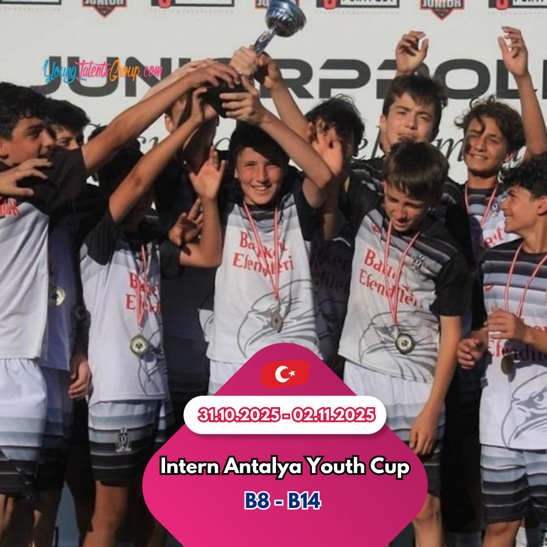 YTGroup_com's tweet photo. 🌍⚽ The International Antalya Youth Cup will take place from 31 October – 2 November 2025 in Antalya, Turkey.
Categories: B8 (8v8), B9 (8v8), B10 (8v8), B12 (11v11), B14 (11v11).
⚠️ Few spots remain – reserve your place today!
https://t.co/o6pfhibTFi https://t.co/unrzxWpwe3