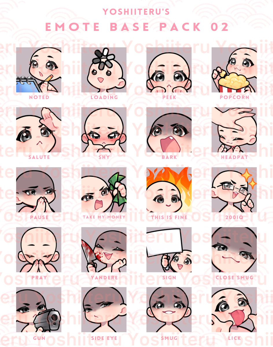 2 Leute haben die schance hier 5 GRATIS Emotes zu gewinnen, macht einfach bei der verlosung mit!!👀🧡 (Die base die ich verwende sind von Yoshiiteru)

Was ihr tun müsst:
🫧Diesen Kommentar liken
🫧Diesen Kommentar reposten
🫧Ein PNG reinsenden
🫧Schreibt welche 5 emotes ihr euch