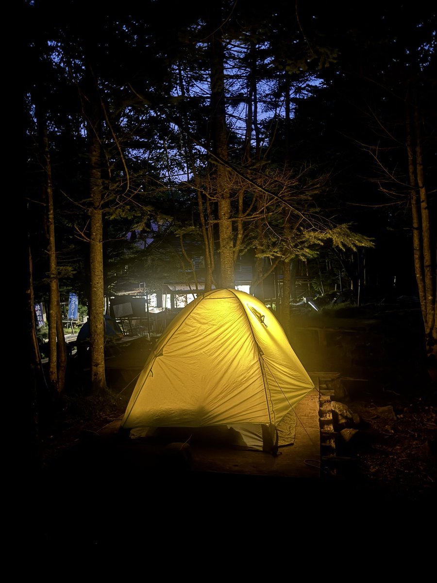 今日の寝床🏕️