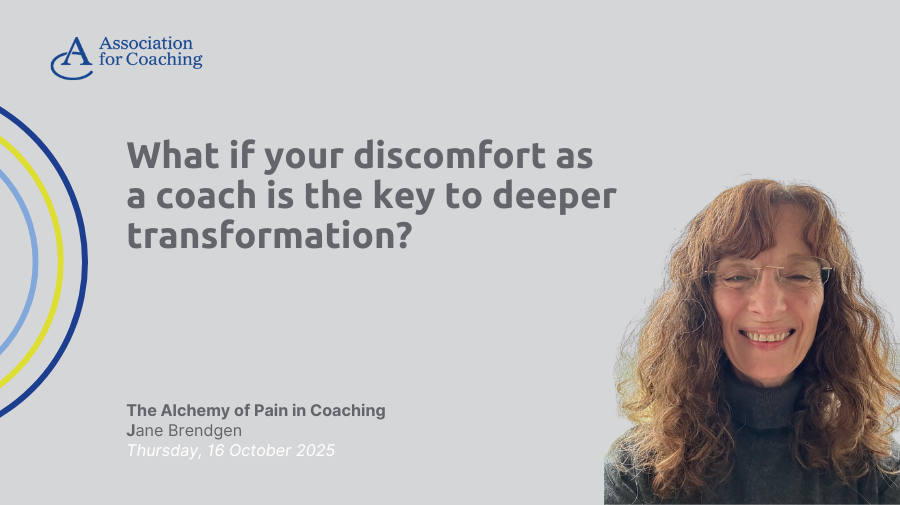 TheACglobal's tweet image. Discomfort can be the doorway to growth.
Join Jane Brendgen on 16 October to explore The Alchemy of Pain in Coaching.

🔗 associationforcoaching.com/event/the-alch…

#ACGlobal #CoachDevelopment #SomaticPractice #LeadershipCoaching