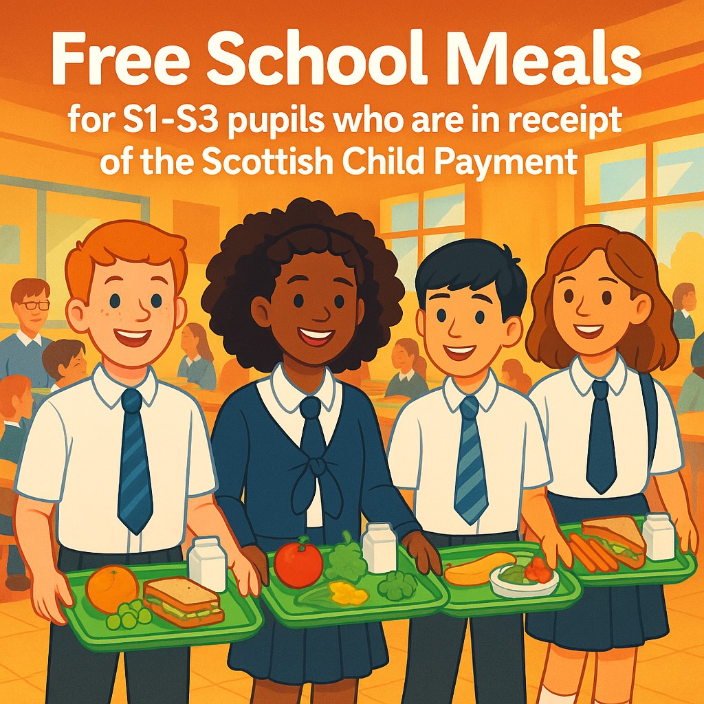 AberdeenCC's tweet photo. 📢 From today (Mon 25 Aug) S1-S3 pupils in Aberdeen receiving the Scottish Child Payment will get free school meals! 

✅ More than 1,400 young people supported
✅ £450 saved per child per year

https://t.co/jSIYpFxFAe

@ScotGovEdu @CPAberdeen 

#FreeSchoolMeals #ChildPoverty https://t.co/aDTUj52chl