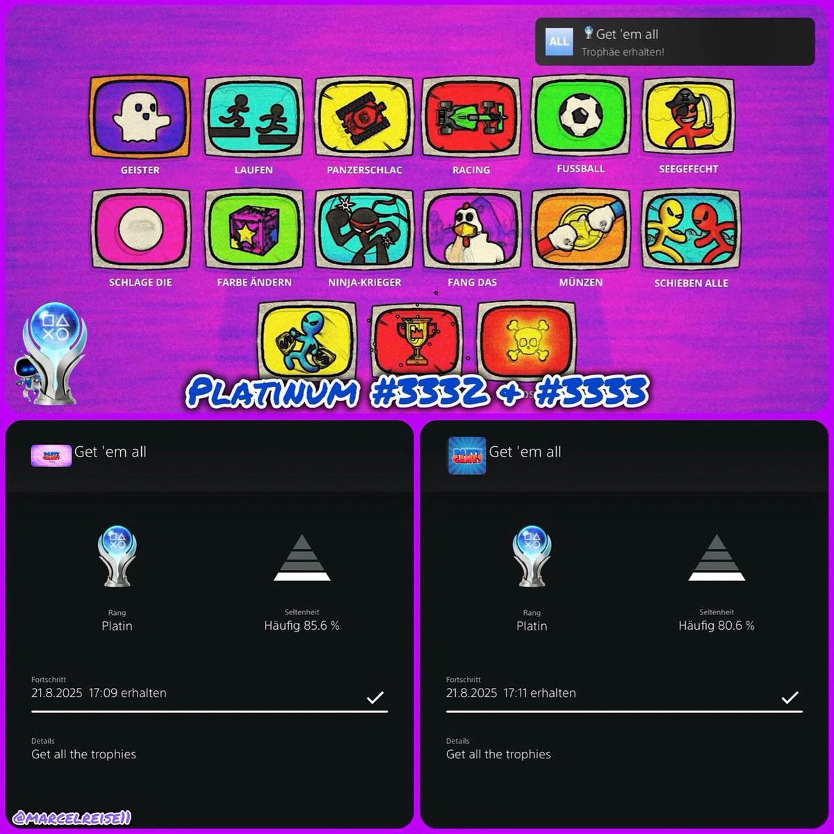 marcelreise11's tweet image. Since 06.06. #PartyGame: 15 in 1 by #Gametry is available.

instagram.com/p/DNxiEV32NLo/

@SilentGhost86 @PSN_Robert2567 @Platingamer73 @TrophyN3rd @PlatCat @DerPlatinjunge @Phil_TDZ @IBadDriverI @Luc0rval