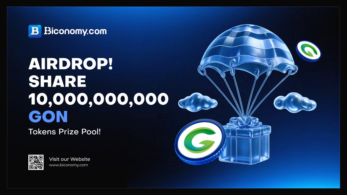 Biconomy.com (@biconomycom) on Twitter photo 🚀Share 10,000,000,000 GON #Airdrop, Enjoy Welfare from #GOLFIN!🚀
To thank all Biconomy.com & <a href="/GOLFIN_GL/">GOLFIN_ global</a> global users for your long-term support and celebrate the listing of $GON, we are giving away 10,000,000,000 GON to share with airdrop participants!💎
📅Activity 🚀Share 10,000,000,000 GON #Airdrop, Enjoy Welfare from #GOLFIN!🚀
To thank all Biconomy.com & <a href="/GOLFIN_GL/">GOLFIN_ global</a> global users for your long-term support and celebrate the listing of $GON, we are giving away 10,000,000,000 GON to share with airdrop participants!💎
📅Activity