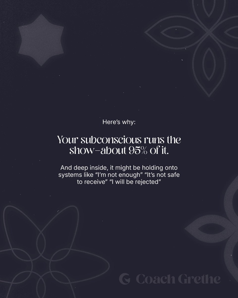 CoachGrethe's tweet image. What if the block isn&apos;t mindset—
but a belief system buried in your subconscious?
🎥 Full demo: youtu.be/jvNKR3mO5io
📝 Blog: coachgrethe.com/blog/belief-co…
#BeliefCode #IAmTheBeliefCode #CoachGrethe #EnergyHealing #SubconsciousHealing